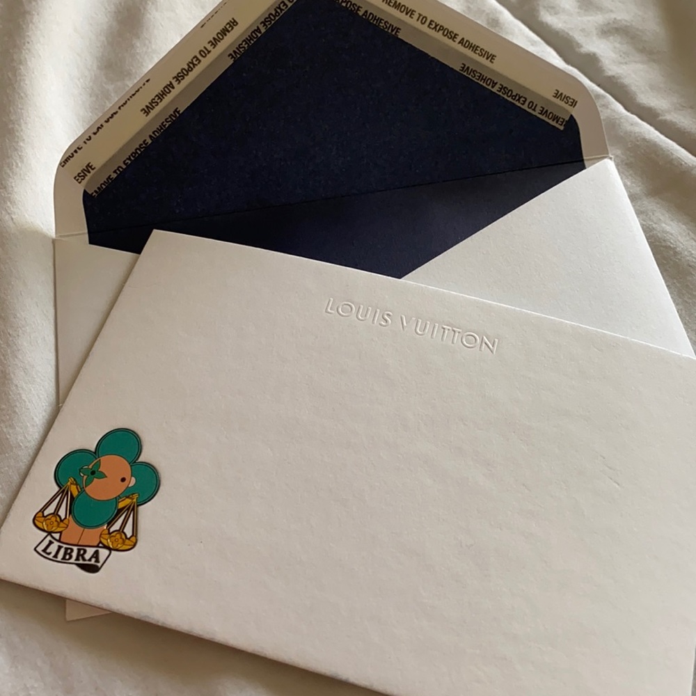 Louis Vuitton stationary card